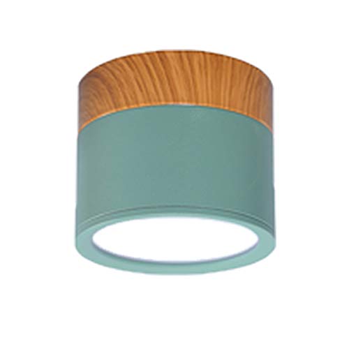 SJHFKDK Deckenlampe, Deckenleuchte Deckenleuchten Moderne Eisen Deckenleuchte für Wohnzimmer Schlafzimmer Kinderzimmer Gänge Corridor Spot Light Home Fixture(Green,NEUTRAL Light_7W NOT DIMMING) von SJHFKDK