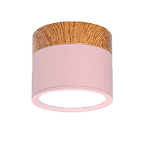 SJHFKDK Deckenlampe, Deckenleuchte Deckenleuchten Moderne Eisen Deckenleuchte für Wohnzimmer Schlafzimmer Kinderzimmer Gänge Corridor Spot Light Home Fixture(Pink,Cold_15W NOT DIMMING) von SJHFKDK