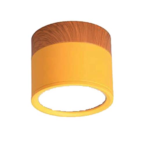 SJHFKDK Deckenlampe, Deckenleuchte Deckenleuchten Moderne Eisen Deckenleuchte für Wohnzimmer Schlafzimmer Kinderzimmer Gänge Corridor Spot Light Home Fixture(Yellow,NEUTRAL Light_15W NOT DIMMING) von SJHFKDK