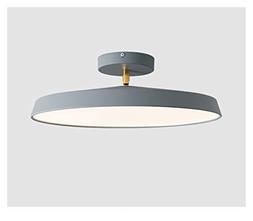 SJHFKDK Deckenlampe, Deckenleuchte Schlafzimmer Deckenleuchte Einfache Moderne Runder Runder Round Room Porch Balkon Lampe Alle Aluminium ultradünne Deckenleuchte(Gray 40cm,RC Dimmable) von SJHFKDK