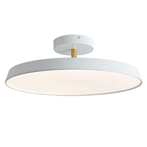SJHFKDK Deckenlampe, Deckenleuchte Schlafzimmer Deckenleuchte Einfache Moderne Runder Runder Round Room Porch Balkon Lampe Alle Aluminium ultradünne Deckenleuchte(White 30cm,RC Dimmable) von SJHFKDK