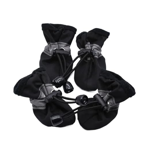 SJHFKDK Hundeschuhe Pfotenschutz Outdoor Haustierbedarf Haustierschuhe rutschfeste Schuhe Hundeschuhe Hundekleinkindschuhe Bequeme, lässige, universelle, verschleißfeste, rutschfeste(Black,M) von SJHFKDK