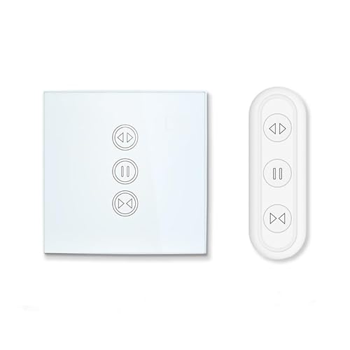 SJHFKDK Rolladenschalter, Smart Rolladenschalter WI. FI SMART CHARTAIN-Jalousie-Roll-Auslöser-Switch-Sprachsteuerung Smart Home App-Timer(Remote and Switch) von SJHFKDK