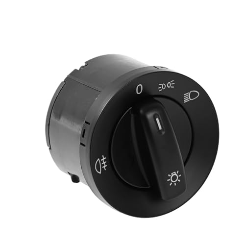 Scheinwerferschalter,Auto Lichtschalter 10 Pins Scheinwerfer Nebel Licht Lampe Knob Control Schalter Passend für VW Golf V 1K1 2004-2008 von SJHFKDK