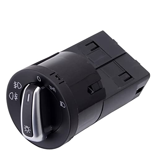 Scheinwerferschalter,Auto Lichtschalter Chrome Scheinwerfersteuerschalter Lichtlaterne Knob-Taste FIT-Verwendung Passend für VW. Golf MK4. Jetta 4 Bora Passat B5 3BD941531 / 3BD 941 531 Scheinwerferschalter,Auto Lichtschalter Chrome Scheinwerfersteuerschalter Lichtlaterne Knob-Taste FIT-Verwendung Passend für VW. Golf MK4. Jetta 4 Bora Passat B5 3BD941531 / 3BD 941 531 von SJHFKDK