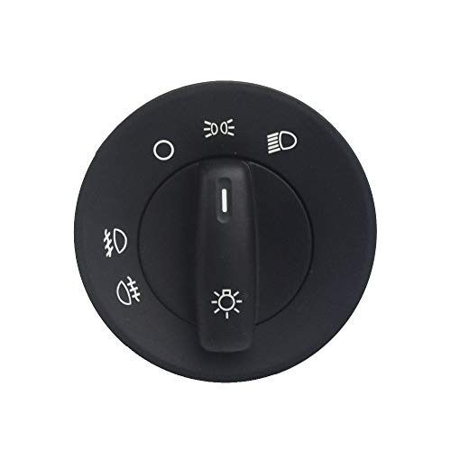 Scheinwerferschalter,Auto Lichtschalter Geeignet Passend für Skoda Octavia II Scheinwerfer-Nebelscheinwerfer-Steuerschalter 1Z0941431 Master-Fenster-Steuerungsschalter von SJHFKDK