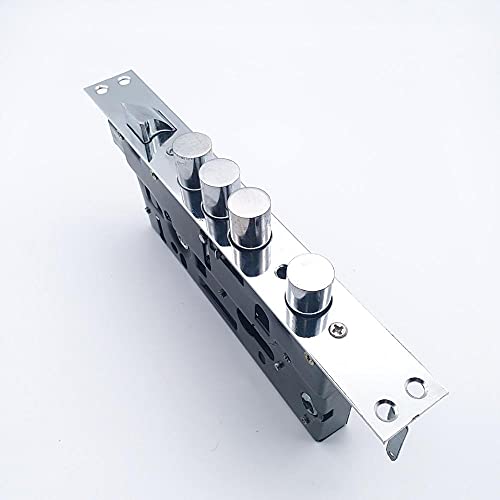 Türschloss Innentür,Zimmertürschloss Universal Security Mutise Eingang Türschloss Körper Hardware Diebstahltiebstahl-Torschloss-Anschlussgröße 30 Runder Riegel(WITH HOOK) von SJHFKDK