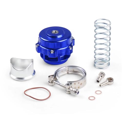 Turbo Blow Off Valve Universal 50MM V-Band Blow Off Ventil BOV Q Typer W/Schweißen Auf Aluminium Flansch BX100372(Blue) von SJHFKDK