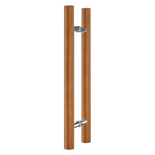 SJHPZG 15,75 Zoll Holzschiebetürgriff, H-förmiger doppelseitiger Push-Pull-Türgriff for Glas- und Holztüren(Bruin) von SJHPZG