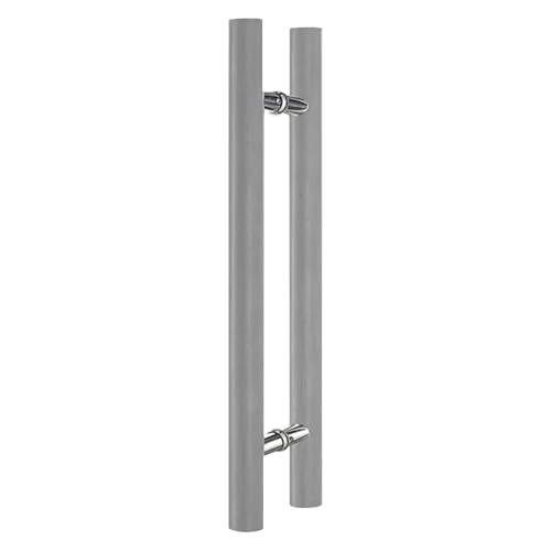 SJHPZG 15,75 Zoll Holzschiebetürgriff, H-förmiger doppelseitiger Push-Pull-Türgriff for Glas- und Holztüren(Grey) von SJHPZG