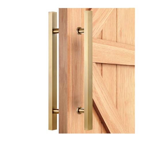 SJHPZG Doppelseitiger Push-Pull-Türgriff aus Edelstahl, polierte Oberfläche, H-förmiger Schiebetürgriff for Innen- und Außentüren aus Glas und Holz(Gold,120cm/47inch) von SJHPZG