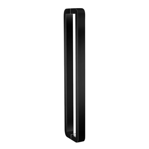 SJHPZG Doppelseitiger gebürsteter Duschschiebetürgriff, Glastürgriff mit vollständig poliertem Edelstahl-Finish for Außen- und Innentüren(Matte Black,60cm) von SJHPZG