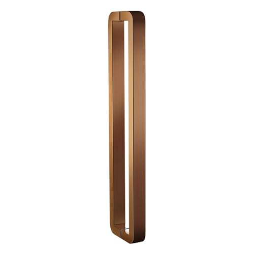 SJHPZG Doppelseitiger gebürsteter Duschschiebetürgriff, Glastürgriff mit vollständig poliertem Edelstahl-Finish for Außen- und Innentüren(Rose Gold,80cm) von SJHPZG