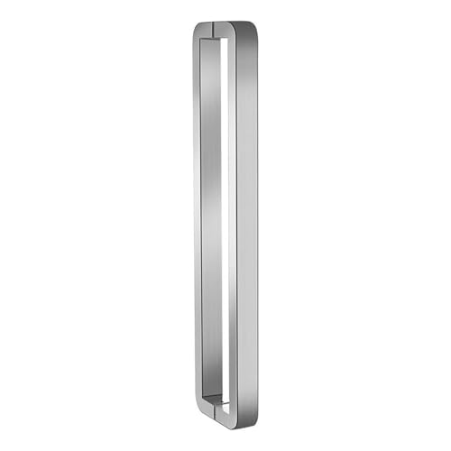 SJHPZG Doppelseitiger gebürsteter Duschschiebetürgriff, Glastürgriff mit vollständig poliertem Edelstahl-Finish for Außen- und Innentüren(Silver,40cm) von SJHPZG
