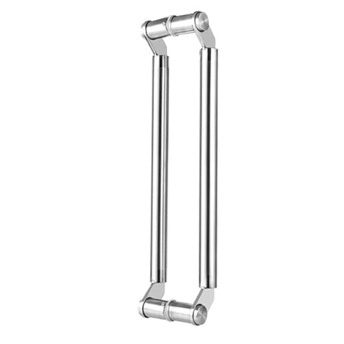 SJHPZG Doppelseitiger gebürsteter Schiebetürgriff for Scheunentore, modernes Push-Pull-Griffset aus Edelstahl for gewerbliche Innen- und Außentüren(Silver,120cm) von SJHPZG