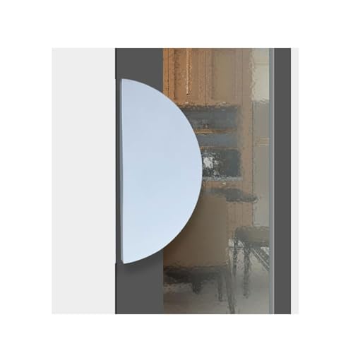 SJHPZG Halbrunder Schiebetürgriff, doppelseitiger Push-Pull-Griff aus Aluminium, robuste Scheunenglastürgriff-Hardware(Blanc,D50cm/19.7in) von SJHPZG