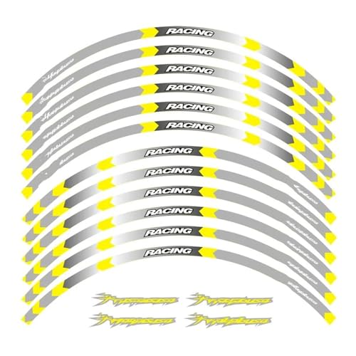 SJHYLL Motorrad-Aufkleber Für Hayabusa Für GSXR 1300 Motorrad Teile Kontur Rad Dekoration Aufkleber Aufkleber Radaufkleber(Set Meal 5) von SJHYLL