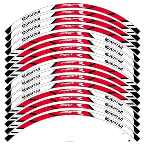 SJHYLL Motorrad-Aufkleber Motorrad-Radaufkleber Reflektierende Streifen Klebeband Felgenreifen Aufkleber Zubehör Wasserdicht Für F900R F900 RF 900 R Radaufkleber(Set Meal 1) von SJHYLL