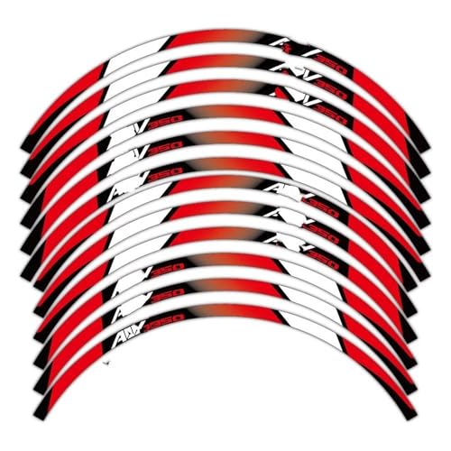 SJHYLL Motorrad-Aufkleber Reflektierende Motorrad-Zubehör-Rad-Aufkleber Innerhalb Der Naben-Aufkleber Felgenstreifen-Klebeband Für ADV350 ADV 350 Radaufkleber(Set Meal 1) von SJHYLL