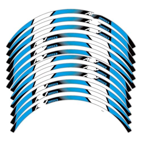 SJHYLL Motorrad-Aufkleber Reflektierende Motorrad-Zubehör-Rad-Aufkleber Innerhalb Der Naben-Aufkleber Felgenstreifen-Klebeband Für ADV350 ADV 350 Radaufkleber(Set Meal 3) von SJHYLL