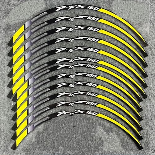 SJHYLL Motorrad-Aufkleber Reflektierende Motorrad-Zubehör-Rad-Aufkleber Innerhalb Der Naben-Aufkleber Felgenstreifen-Klebeband Für PCX160 PCX 160 Radaufkleber(Set Meal 1) von SJHYLL