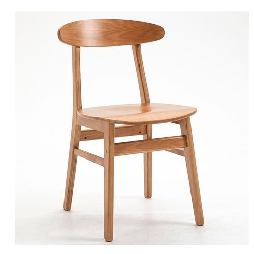 SJIOUEOT Esszimmerstühle aus massivem Holz, minimalistische Stühle mit Rückenlehne, for Milchteeläden, Cafés, Restaurants, Haushaltsschreibtischstühle (Color : B) von SJIOUEOT