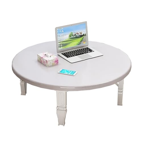 SJIOUEOT Klappbarer runder Tisch, japanischer niedriger Tisch/Couchtisch/Studiertisch/Esstisch, for Tatami-Schlafzimmer-Erkerfenstertisch (H30CM) (Color : D, Size : 80x30cm) von SJIOUEOT