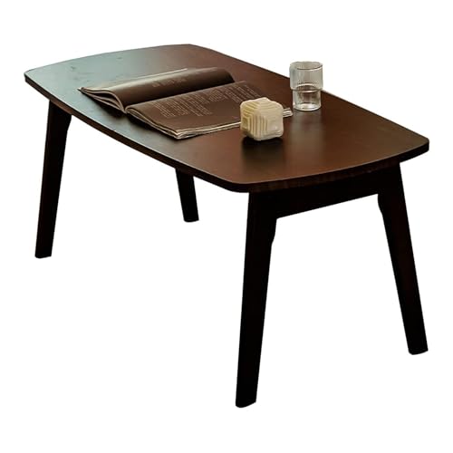 SJIOUEOT Klapptisch, Sofa-Beistelltisch im japanischen Stil, niedriger Sitztisch im Wohnzimmer, Couchtisch aus Massivholz, Freizeittisch (H45CM) (Color : B, Size : 80x50x45cm) von SJIOUEOT