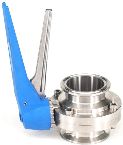 1,5" 2" Tri-Clamp-Ferrule, Außen-/Durchmesser 50,5 mm, 64 mm, Tri-Absperrklappe aus Edelstahl 304(32x50.5mm 1.5 in. TC) von SJJBVPYX