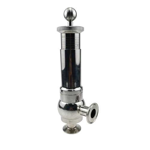 1" 1,5" 2" Klemmdruckventil mit Skalenventil Auslassventil Schutzdruckventil(1.5 inch TC50.5mm,0-8BAR_304) von SJJBVPYX