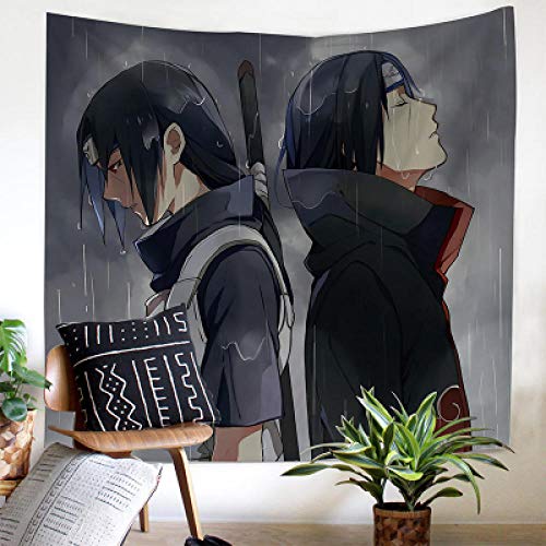 Anime Naruto Uchiha Itachi Wandteppich Wandbehang Schlafzimmer Studie Hängen Stoff Nachttisch Dekoration Hintergrund Stoff von SJJUAN