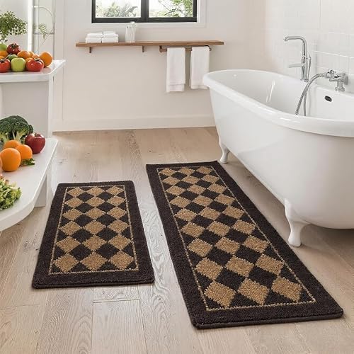 SJJZLZL Rutschfester Küchenteppich und Küchenmatten-Set, langlebige Küchenteppiche, waschbare Küchen-Bodenmatte für Küche, Esszimmer, Wohnzimmer, Stehmatten für Büro, Heimdekoration (Blumen, 40 x 120 SJJZLZL Rutschfester Küchenteppich und Küchenmatten-Set, langlebige Küchenteppiche, waschbare Küchen-Bodenmatte für Küche, Esszimmer, Wohnzimmer, Stehmatten für Büro, Heimdekoration (Blumen, 40 x 120 von SJJZLZL