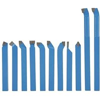 SJLERST 11 Stück Drehstahl mit Wendeplatten, Hartmetall Drehmeißel Satz Drehen Fräsen Schneiden Werkzeug Set Wendeplatten-Drehmeißel Mit Holzkoffer, SJLERST 11 Stück Drehstahl mit Wendeplatten, Hartmetall Drehmeißel Satz Drehen Fräsen Schneiden Werkzeug Set Wendeplatten-Drehmeißel Mit Holzkoffer, von SJLERST