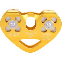 SJLERST Ichiias Zip Line Doppelrolle, Seilrolle, Kletterrolle, Rettung fr Bergsteigen, Abseilen (goldfarben) von SJLERST