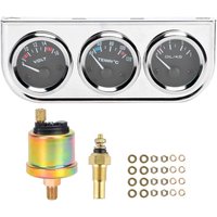 SJLERST in 1 Auto-Anzeige, M10x1 52mm 3 in 1 Autoanzeige,Wassertemperaturanzeige ldruckanzeige Voltmeter Kombinationsinstrument fr die Meisten 12V von SJLERST