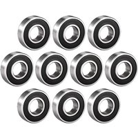 Sjlerst - 10 Stück langlebige Mehrzweck-Rillenkugellager 60012RS mit Gummidichtung (12 x 28 x 8 mm) von SJLERST