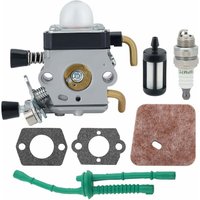 Sjlerst - Vergasersatz für stihl FS55 FS55R FS55RC FS38 KM55 HL45 KM55R Luftfilter Kraftstofftreiber Kit Kerzensatz mehrweg verpackung socialme-eu von SJLERST