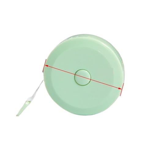 1,5/2 Meter weiches Maßband mit Doppelskala und flexiblem Messlineal 60/79 Zoll(Green,1.5M 60Inch) von SJLOYNWQ