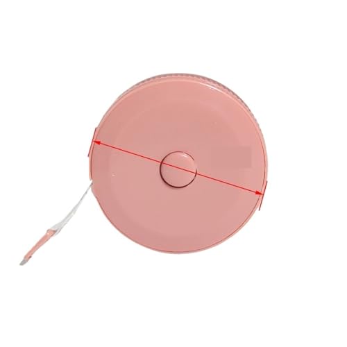 1,5/2 Meter weiches Maßband mit Doppelskala und flexiblem Messlineal 60/79 Zoll(Pink,1.5M 60Inch) von SJLOYNWQ