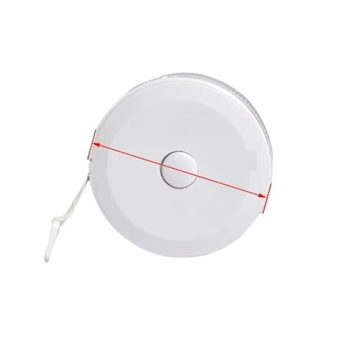 1,5/2 Meter weiches Maßband mit Doppelskala und flexiblem Messlineal 60/79 Zoll(White,2M 79Inch) von SJLOYNWQ