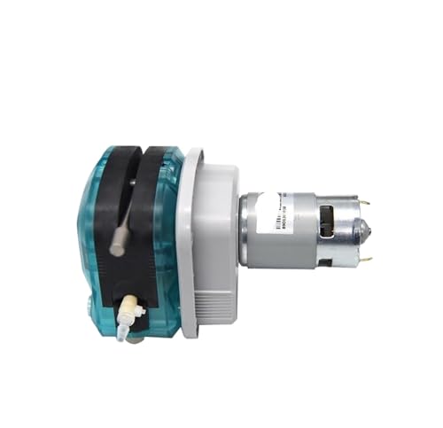 400-1300 ml/min KKDD-Schlauchpumpe mit hohem Durchfluss, 12 V 24 V Gleichstrommotor-Dosierpumpe mit Einzel-/Doppelkopf-Schnellwechselschlauch(KKDD-24B17A) von SJLOYNWQ