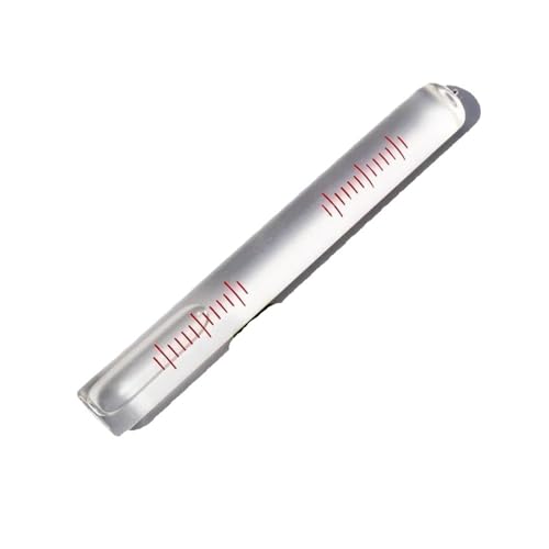 Hochpräzise 4 Zoll/2 mm 0,02 mm/m Blasenglasrohr-Wasserwaage Durchmesser 12 mm 14 mm(E) von SJLOYNWQ