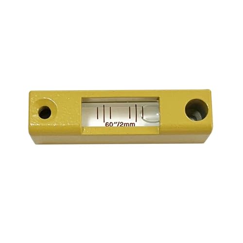 Hochpräzise Wasserwaage aus Metall, 60 Zoll/2 mm(Yellow) von SJLOYNWQ