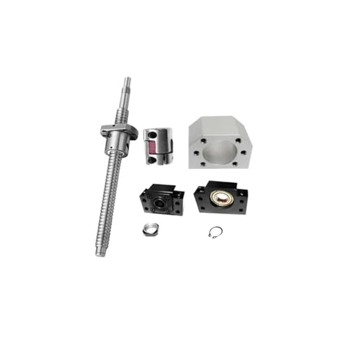 Präzisionskugelschraube, 1 Stück + Mutter der Größe SFU4010 + BKBF-Stützsitz + Kupplung + Muttersitz-Endbearbeitung (1450 mm) von SJLOYNWQ