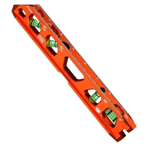 Praktische Aluminium-Wasserwaage mit Doppelskalen-Ablesebasis for die Metallbearbeitung(W0YD1SA204086-OR-9IN) von SJLOYNWQ