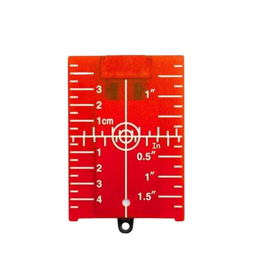 Rote/Grüne Distanzplatte Vertikale/Horizontale Zielplatte Zoll/Zentimeter-Einstellplatte(Red) von SJLOYNWQ