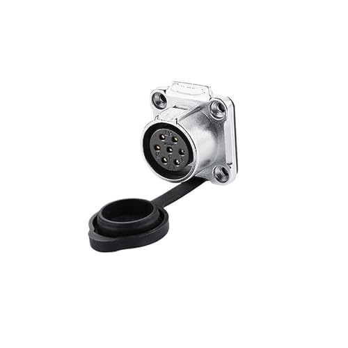 SJLOYNWQ LP-20 Industrielle Luftfahrt-Steckdose 7-adrig 5-Loch 10A Stromsignalanschluss(Flange Female seat) von SJLOYNWQ