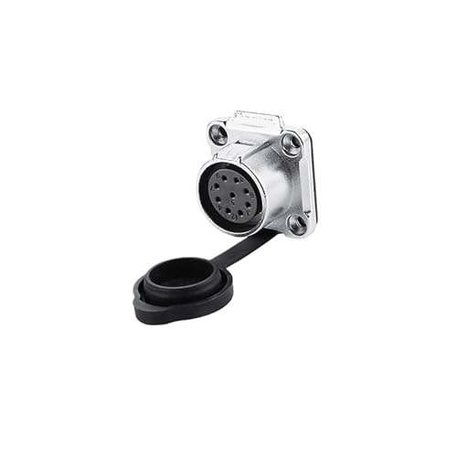 SJLOYNWQ LP-20 Industrielle Luftfahrt-Steckdose 9-adrig 5-Loch 5A Stromsignalanschluss(Flange Female seat) von SJLOYNWQ