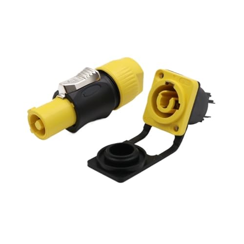 SJLOYNWQ Luftfahrt-Steckdose YF24 Power LED-Anzeige Kunststoff IP65(Plug and Socket) von SJLOYNWQ