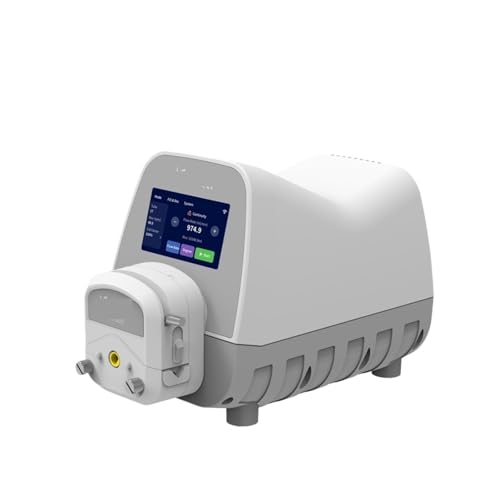 Schlauchpumpe mit hohem Durchfluss UIP E-KK1800-3R Intelligente AC100-240V UIP E Schrittdosierpumpe mit RS485, Labor- und Füllfußschalter 7,9x11,1(Us,S18 ID7.9 x OD11.1) von SJLOYNWQ